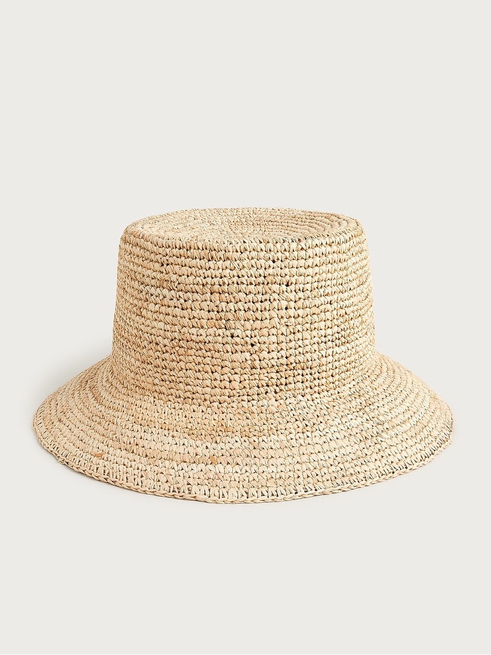 J. Crew Natural Straw Bucket Hat